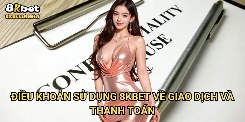 Điều khoản sử dụng 8kbet về giao dịch và thanh toán